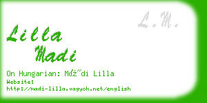 lilla madi business card